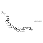 CAS#: 94160-42-6, tetrasodium 2-[1-[[4-[4-[[2-[2-carboxylato-4-[(4-sulfonatophenyl)carbamoylamino]phenyl]azo-3-hydroxy-but-2-enoyl]amino]-3-methyl-phenyl]-2-methyl-phenyl]carbamoyl]-2-hydroxy-prop-1-enyl]azo-5-[(4-sulfonatophenyl)carbamoylamino]benzoate