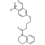CAS#: 94193-47-2, 5-[4-(3,4-Dihydro-1(2H)-quinolinyl)-4-oxobutoxy]-2-nitrobenzaldehyde