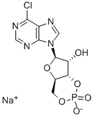 CAS 登录号：94200-58-5， 6-氯-9-(3,5-O-磷酸亚基-beta-D-呋喃核糖基)-9H-嘌呤单钠盐