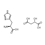 CAS 登录号：94231-36-4， (2S)-2-氨基-3-(1H-咪唑-4-基)丙酸;(2S)-2-羟基丁二酸