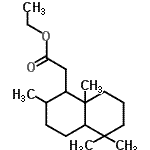 CAS 登录号：94231-53-5， 乙基2-(2,5,5,8a-四甲基十氢萘-1-基)乙酸酯