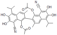 CAS 登录号：94242-60-1， Gossylicnitrile-1,1'-Diacetate
