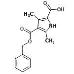CAS 登录号：94252-30-9， 4-[(苄氧基)羰基]-3,5-二甲基-1H-吡咯-2-羧酸