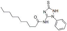 CAS 登录号：94276-02-5， N-(2,5-二氢-2-苯基-5-硫代-1H-1,2,4-三唑-3-基)癸烷-1-酰胺