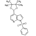 CAS#: 942919-24-6, 1-(Phenylsulfonyl)-4-(4,4,5,5-tetramethyl-1,3,2-dioxaborolan-2-yl)-1H-pyrrolo[2,3-b]pyridine