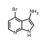 CAS#: 943323-65-7, 4-Bromo-1H-pyrrolo[2,3-b]pyridin-3-amine