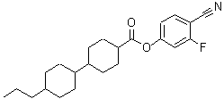 CAS#: 94353-26-1, (4-cyano-3-fluoro-phenyl) 4-(4-propylcyclohexyl)cyclohexanecarboxylate