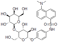 CAS 登录号：94367-65-4， N-(5-二甲基氨基萘-1-磺酰基)-4-氨基苯基-beta-乳糖苷