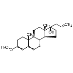 CAS 登录号：94405-98-8， (8R,9S,10R,13S,14S,17R)-17-烯丙基-3-甲氧基-10,13-二甲基-1,2,7,8,9,11,12,14,15,16-十氢环戊烯并[a]菲-17-醇