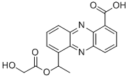 CAS 登录号：94448-15-4， 6-(1-((羟基乙酰基)氧基)乙基)-1-吩嗪羧酸
