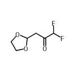 CAS 登录号：946078-98-4， 3-(1,3-二氧戊环-2-基)-1,1-二氟丙酮