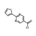 CAS#: 946409-25-2, 2-(2-Thienyl)-5-pyrimidinecarbonyl chloride