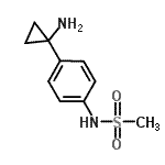 CAS 登录号：946496-53-3， N-[4-(1-氨基环丙基)苯基]甲烷磺酰胺