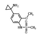 CAS#: 946496-56-6, N-[4-(1-Aminocyclopropyl)-2-methoxyphenyl]methanesulfonamide