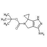 CAS#: 946497-95-6, 2-Methyl-2-propanyl 3'-amino-1',4'-dihydro-5'H-spiro[cyclopropane-1,6'-pyrrolo[3,4-c]pyrazole]-5'-carboxylate