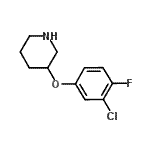 CAS#: 946759-15-5, 3-(3-Chloro-4-fluorophenoxy)piperidine