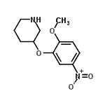 CAS 登录号：946759-48-4， 3-(2-甲氧基-5-硝基苯氧基)哌啶