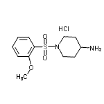 CAS#: 947533-33-7, 1-[(2-Methoxyphenyl)sulfonyl]-4-piperidinamine hydrochloride (1:1)