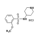 CAS 登录号：947533-35-9， 2-甲氧基-N-(4-哌啶基)苯磺酰胺盐酸盐(1:1)