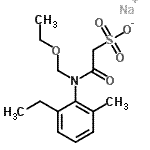 CAS#: 947601-84-5, Sodium 2-[(ethoxymethyl)(2-ethyl-6-methylphenyl)amino]-2-oxoethanesulfonate