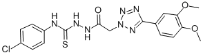 CAS#: 94771-99-0, 5-(3,4-Dimethoxyphenyl)-2H-Tetrazole-2-Acetic Acid 2-(((4-Chlorophe Nyl)Amino)Thioxomethyl)Hydrazide
