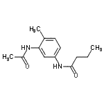 CAS 登录号：947868-11-3， N-(3-乙酰氨基-4-甲基苯基)丁酰胺