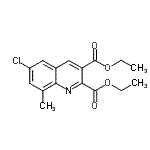 CAS#: 948289-50-7, Diethyl 6-chloro-8-methyl-2,3-quinolinedicarboxylate