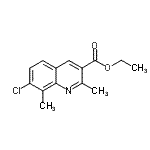 CAS 登录号：948290-28-6， 乙基7-氯-2,8-二甲基-3-喹啉羧酸酯
