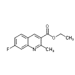 CAS 登录号：948290-76-4， 乙基7-氟-2-甲基-3-喹啉羧酸酯