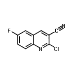 CAS#: 948291-71-2, 2-Chloro-6-fluoro-3-quinolinecarbonitrile