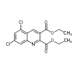 CAS 登录号：948293-80-9， 二乙基5,7-二氯-2,3-喹啉二羧酸酯