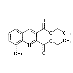 CAS#: 948294-21-1, Diethyl 5-chloro-8-methyl-2,3-quinolinedicarboxylate
