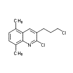 CAS 登录号：948294-59-5， 2-氯-3-(3-氯丙基)-5,8-二甲基喹啉