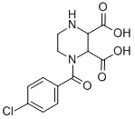 CAS 登录号:94856-91-4, 1-(4-氯苯甲酰基)哌嗪-2,3-二羧酸