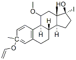 CAS 登录号：94887-70-4， 17-碘乙烯-11-甲氧基雌二醇-3-甲基醚