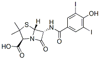CAS#: 94887-73-7, (2S,5R,6R)-6-[(4-Hydroxy-3,5-Diiodo-Benzoyl)Amino]-3,3-Dimethyl-7-Oxo-4-Thia-1-Azabicyclo[3.2.0]Heptane-2-Carboxylic Acid