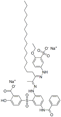 CAS 登录号：95008-86-9， 5-[[5-(苯甲酰基氨基)-2-[[2-[(4-乙氧基-3-磺基苯基)亚肼基]-1-甲基十九烷基i去ne]肼基]苯基]磺酰基]水杨酸钠