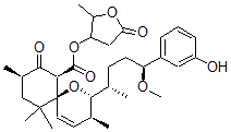 CAS#: 95069-54-8, (2R,6S,7S,9R)-2alpha-[(1S,4S)-4-(3-Hydroxyphenyl)-4-Methoxy-1-Methylbutyl]-3beta,9,11,11-Tetramethyl-8-Oxo-1-Oxaspiro[5.5]Undec-4-Ene-7-Carboxylic Acid (2R,3R)-Tetrahydro-2-Methyl-5-Oxofuran-3-Yl Ester
