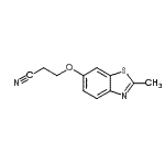 CAS#: 95175-17-0, 3-[(2-Methyl-1,3-benzothiazol-6-yl)oxy]propanenitrile
