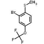 CAS#: 951884-71-2, 2-Bromo-1-(methylsulfanyl)-4-(trifluoromethoxy)benzene