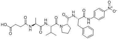CAS 登录号：95192-38-4， N-(3-羧基-1-氧代丙基)-L-丙氨酰-L-缬氨酰-L-脯氨酰-N-(4-硝基苯基)-L-苯丙氨酰胺