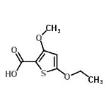 CAS#: 95202-08-7, 5-Ethoxy-3-methoxy-2-thiophenecarboxylic acid