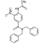 CAS 登录号：95319-97-4， 4-乙酰氨基-N,N-二苄基-3-硝基苯甲酰胺