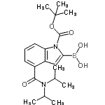 CAS#: 953411-04-6, [4-(Diisopropylcarbamoyl)-1-{[(2-methyl-2-propanyl)oxy]carbonyl}-1H-indol-2-yl]boronic acid