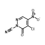 CAS 登录号：953788-82-4， 5-氯-4-硝基-6-氧代-1(6H)-哒嗪甲腈