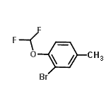 CAS 登录号：954235-93-9， 2-溴-1-(二氟甲氧基)-4-甲基苯