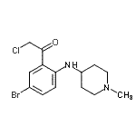 CAS#: 954500-38-0, 1-{5-Bromo-2-[(1-methyl-4-piperidinyl)amino]phenyl}-2-chloroethanone