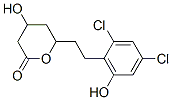 CAS 登录号:95465-60-4, 6-(2-(2,4-二氯-6-羟基苯基)乙基)-3,4,5,6-四氢-4-羟基-2H-吡喃-2-酮