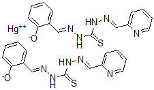 CAS#: 95514-79-7, 1-Salicylidene-5-(2-Pyridylmethylidene)Isothiocarbonohydrazide-Mercury (II) Complex
