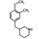 CAS 登录号：955288-19-4， 3-(4-甲氧基-3-甲基苄基)哌啶
